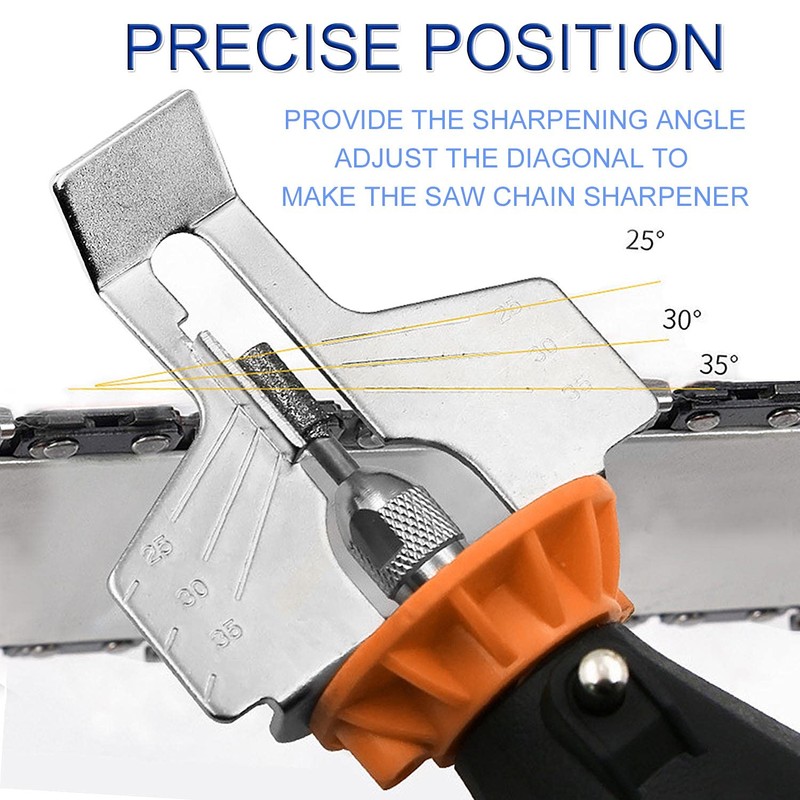 JONMON Chainsaw Sharpening Attachment Kit - 8Pcs Chain Saw Blade