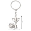 TRIXES Silver Football Boot and Trophy Keyring - WORLD CUP