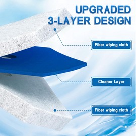 50 Count Toilet Wand Cleaning Refills, Disposable Toilet Brush Replacement Heads Compatible with Clorox Brushes