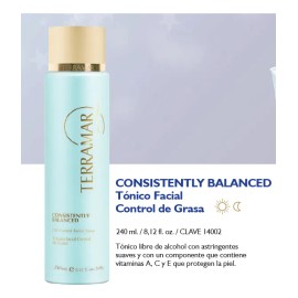 Tonico Facial Control De Grasa Terramar 240ml Grasa Día/noche