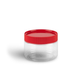 TOX Round Tin 250 ml with Sturdy Screw Cap, Made of Plastic (PET), Versatile in Workshop, Office and Hobby, Pack of 6, 094900905