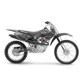 Kalair GFX Graphics Kit for Honda CRF80 (2004-2010) SNAGGED Series Smoke 09 Mil - Dirt Bike Custom Racing Graphics Decals Stickers Kit, no-Plastics