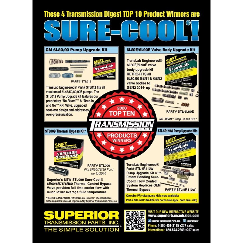 Superior STL-5R110W SUPERIOR / TransLab Engineered® 5R110W Pump Upgrade Kit