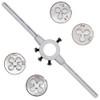 4-piece set of metric threaded round dies M3 M4 M5