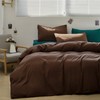 KAREVER Brown 3Pcs Bedding Set (Twin) - Chestnut Brown Comforter,