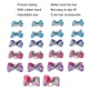 22pcs Pet Bowknot Rubber Bands Cute Colorful Dog Grooming Hair