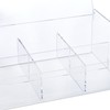 Relaxdays Acrylic Tea Box, 6 Compartments, Tea Caddy with Lid,