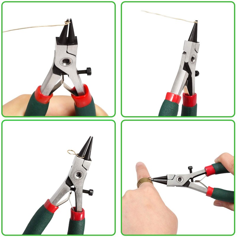 SPEEDWOX Round Pincer Pliers with Adjustment Screw for Rolling Processing