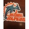 Unbranded MIAMI DOLPHINS Vintage Embroidered Iron On Patch RARE 4"