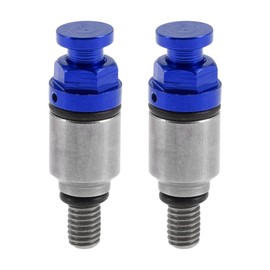Partuto 2 Pcs M5x0.8 Universal Motorcycle Screw - Dirt Bike Motocross Fork Air Bleeder Valve - Metal Blue