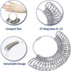 Ring Sizer Measuring Tool Set, Plastic Ring Mandrel & Metal