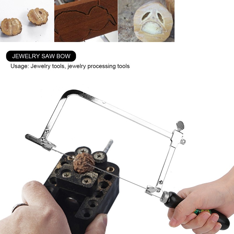 Portable Saw Bow Black Handle Jewelry Woodwork Craft Making Processing