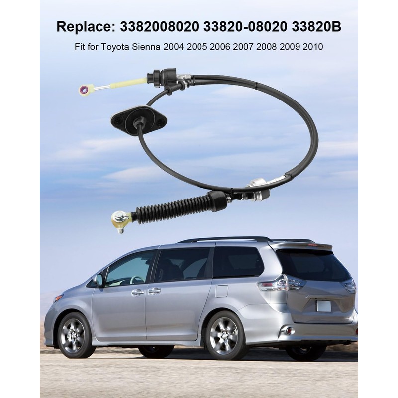Automatic Transmission Shift Cable Fit for Toyota Sienna 2004-2010, Gear