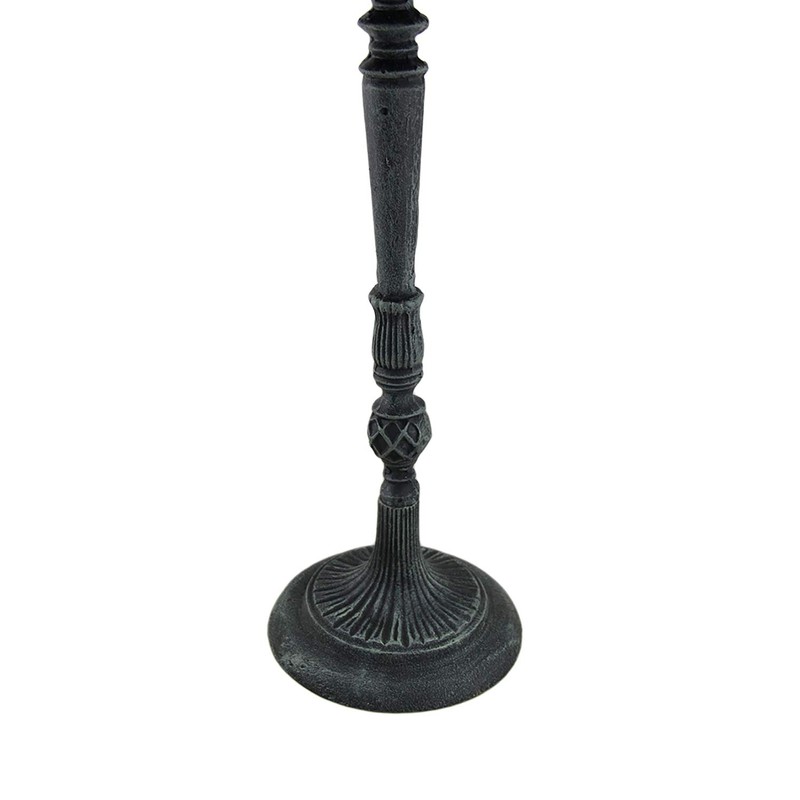 Verdigris Finished Cast Iron Dragonfly Sundial with Pedestal