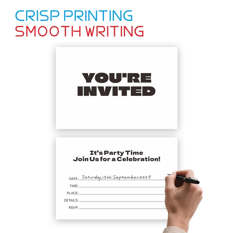 Dinggaogao You're Invited Birthday Party Invitations with Envelopes - 4x6