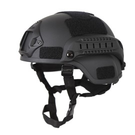 Tactical Airsoft MICH 2000 Helmet Soft Head Pad with Rail and Night Vision Mount (Black)