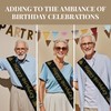 Birthday Party Sash， 50th 60th 70th 80th Birthday Celebration Sash,