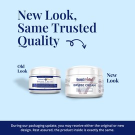 Research Verified Bruise Cream – Arnica, Lavender & Peppermint – Plant-Based Bruise Care & Skin Support – 2 Fl. Oz – Vegan, Non-GMO - Pack of 1
