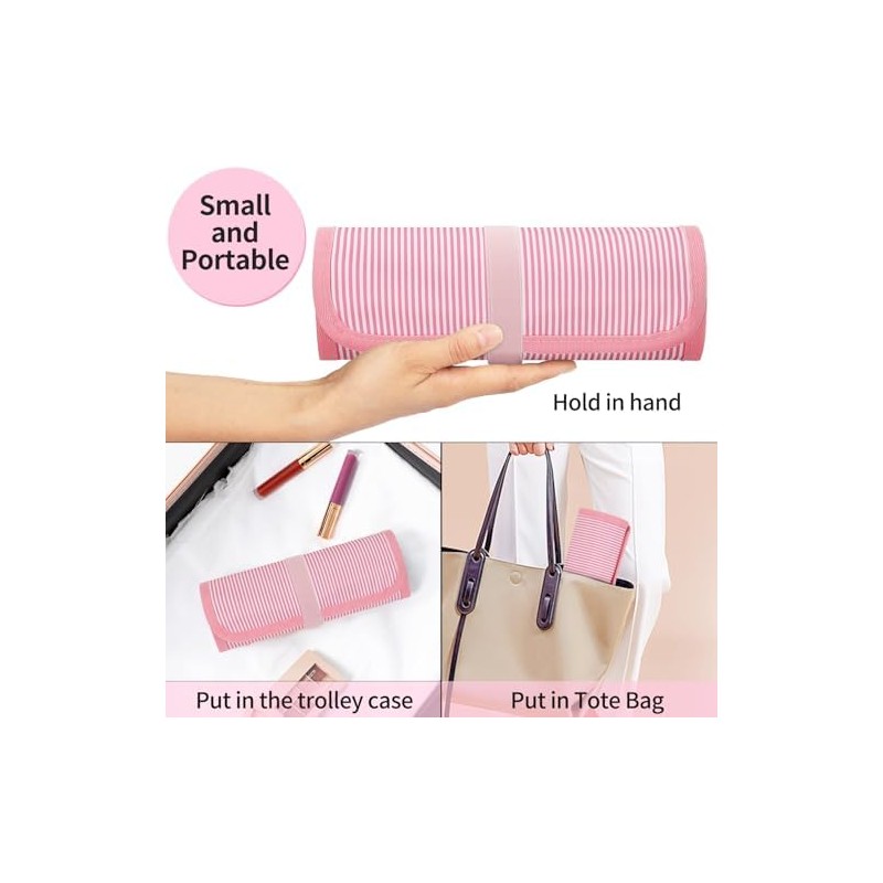 Makeup Brush Holder Travel, Compact Lightweight Accessory for Travel and