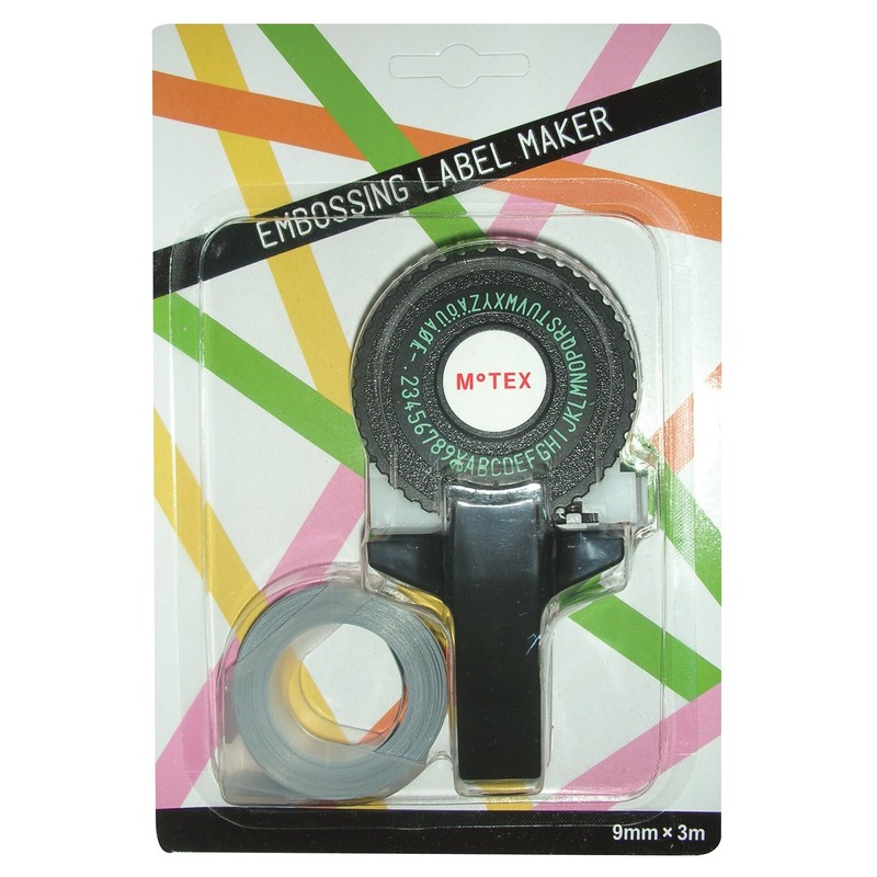 Motex E-101 Black Embossing Label Maker
