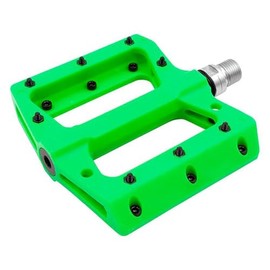 MVTEK Pedals Flat Bicycle Pedals Thermoplastic Flat MTB Pedals Enduro Bicycle Pedals 111 x 105 x 21 mm Weight 340 g Bicycle Pedal with Flat Binding Cr-Mo Axle in Stock Green