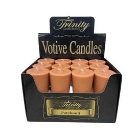 Trinity Candle Factory - Patchouli (Faroy Blend) - Votive Candle - 24 Pack