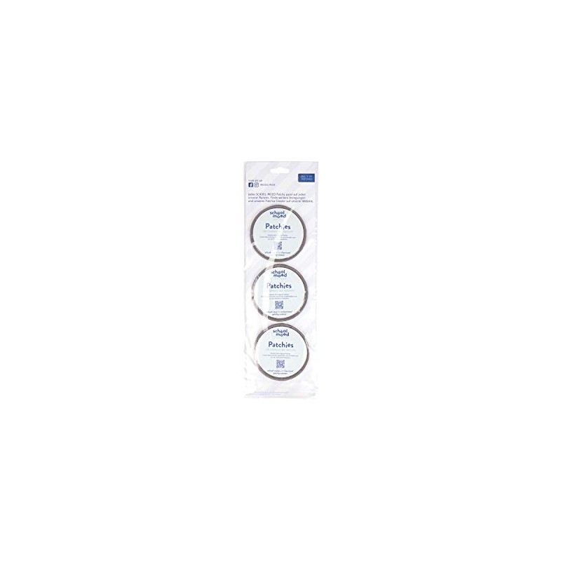 SCHOOL-MOOD Patchy Set of 6 Velcro Patches for School Bags