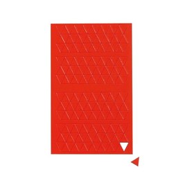 MAUL Triangle Magnets (Pack of 180) | Small Magnets for Magnetic Board, Calendar and Whiteboard | Magnets Colourful | Magnets Small 1 x 1 cm (L x W) | Magnets Can Be Written On with Marker | Red