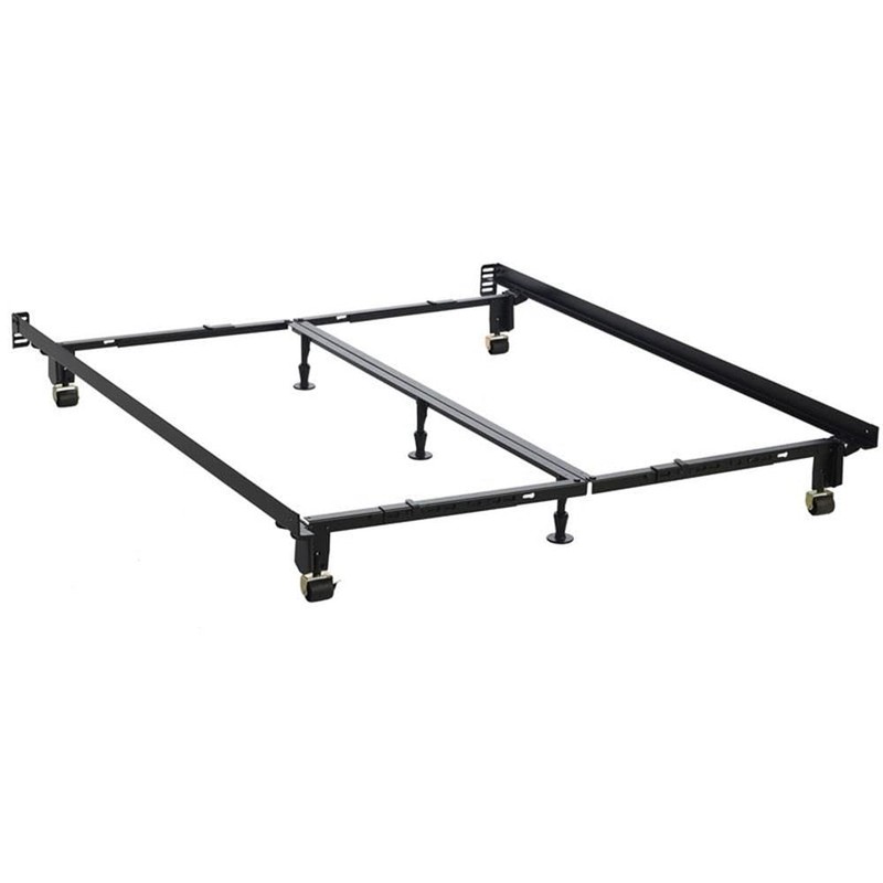 Mega Multi-Fit Bed Frame Twin/Full/Queen/King/Cal. King Heavy Duty in Coffee