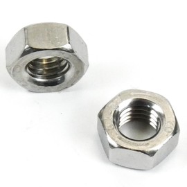 DAUMLINK® Hexagonal nut, left-hand thread, DIN 934, material: stainless steel V2A (similar to UNI 5588 EN ISO 4032), your counterpart for screw or threaded bolts with left-hand thread (M8 LH)