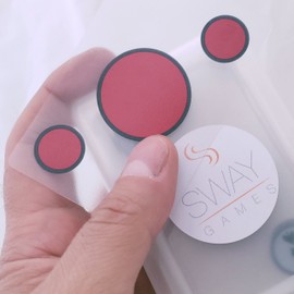 Sway Baraja 100% de plástico Transparente (Rojo)