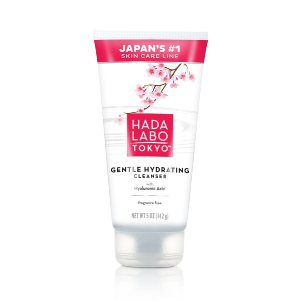 Hada Labo Tokyo Gentle Hydrating Foaming Facial Cleanser, Fragrance-Free Sensitive