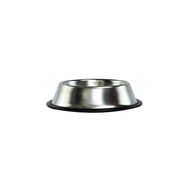Fancy Pets Plato Ligero de Acero Inoxidable para Perro Tamaño