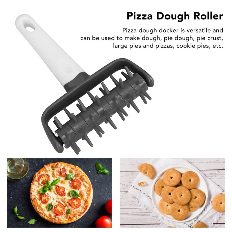 Beufee Pizza Dough Docker Roller, 7.3x4.9 Inch, Prevents Blistering, Easy
