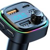 FM Transmitter Dual USB 1 Type C Multi Protection RGB