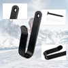 Snowboard Wall Mount Clips, Horizontal Snowboard Rack Display Stand, Snowboard