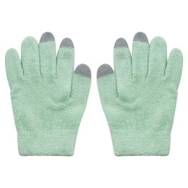 ieron Moisturising Touchscreen Gloves for Women, Repairing Dry Cracked Hands Feet Skin Care Gel Lining, Green