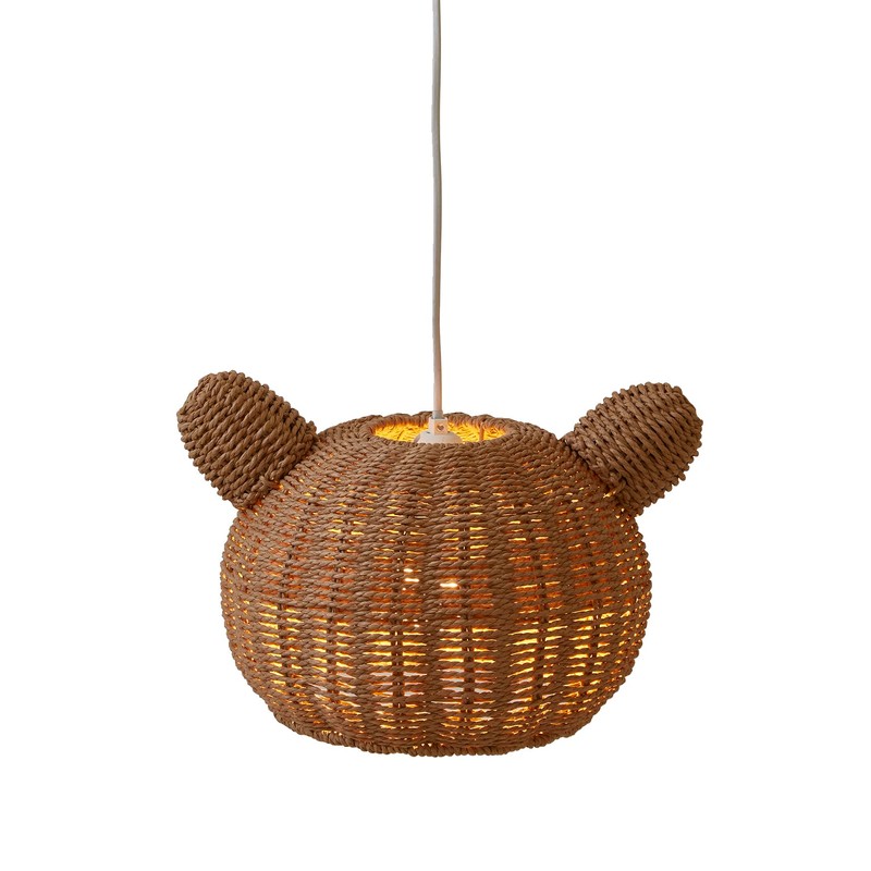 VERTBAUDET Brown Natural Rope Bear Hanging Lampshade TU