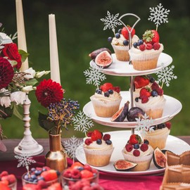 36 piezas de decoración de cupcakes de Navidad para decoración de pasteles de Navidad para suministros de fiesta de Navidad