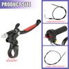 CILOYU Motorized Bike Throttle Cable Handle Grip Assembly Clutch Lever
