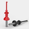 Cleqee 2PCS SMD IC Test Hooks Clip Probes with 4mm