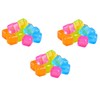 54-Pack Multi-Color Reusable Ice Cubes 1" Square - Quick Freeze,