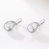 XUPING Crystal Drop Earrings for Women Earrings Silver Hoop Earrings