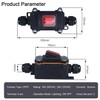 DMWD 12V-24V DC Waterproof Inline Cord Switch On Off DPST