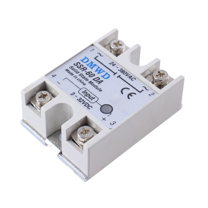 SSR-60DA Solid State Relay DC to AC (Input 3-32V DC