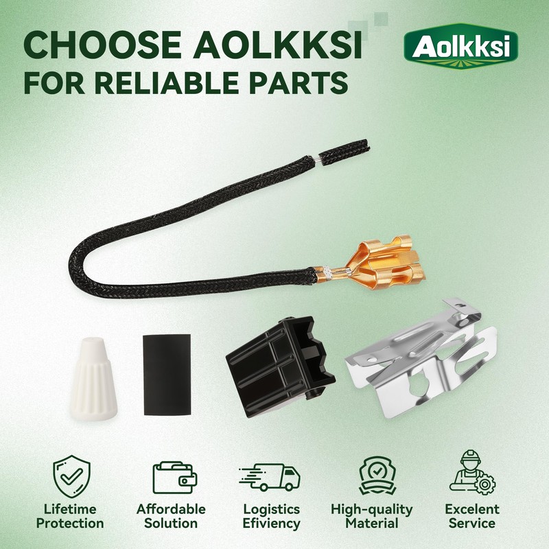 AOLKKSI 4 Pack 330031 Range Burner Receptacle Kit Replacement -