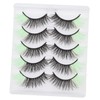 Healeved 5pairs Artificial Eyelashes Individual Lash Extensions Fake Lashes for