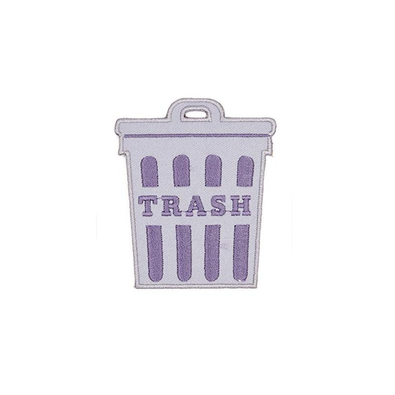 These Are Things Trash Can Embroidered Iron On or Sew