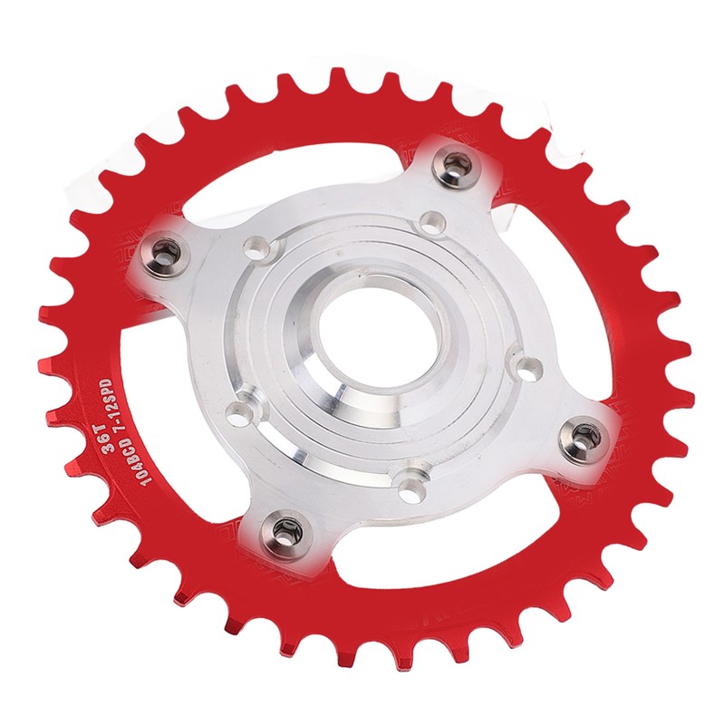 104BCD 36T Chainring Conversion Kit Aluminum Alloy Mid Drive Chainring