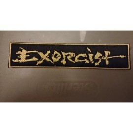 Exorcist Embroidered Yellow Logo Patch Venpm Piledriver Bulldozer Thrash Metal